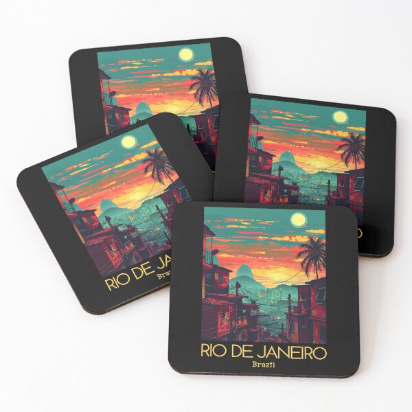 Item preview,  A Vintage Travel Illustration of Rio de Janeiro - Brazil  designed and sold by GoodOldVintage.