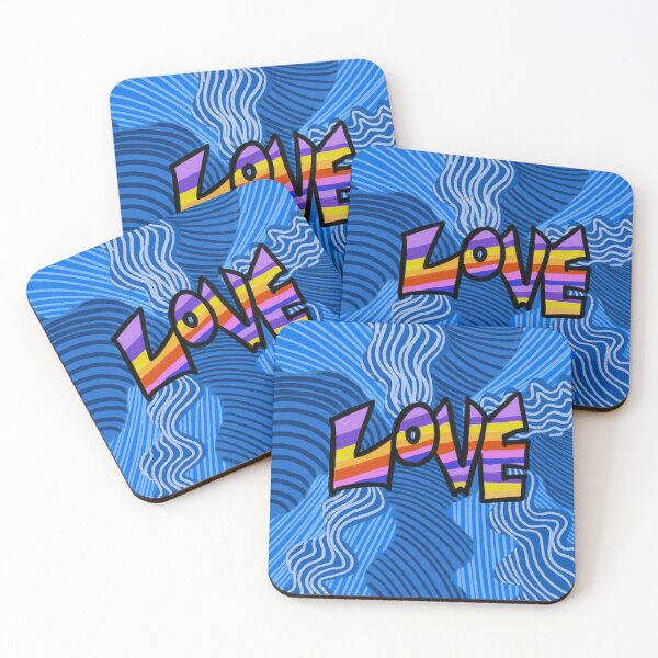 Item preview, Rainbow Love - Blue Pencil Art designed and sold by DeLaLife.