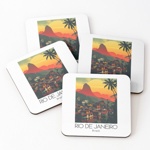 Item preview, A Vintage Travel Illustration of Rio de Janeiro - Brazil  designed and sold by GoodOldVintage.