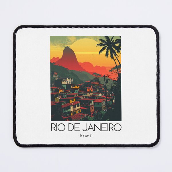 Item preview, A Vintage Travel Illustration of Rio de Janeiro - Brazil  designed and sold by GoodOldVintage.