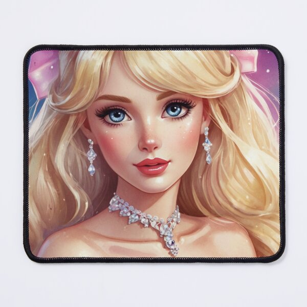 Item preview, Beautiful girl with pink bow watercolor  designed and sold by Millionsxi.