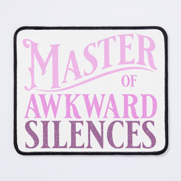 Item preview, Master of awkward silences - pink designed and sold by VariousGoodies.