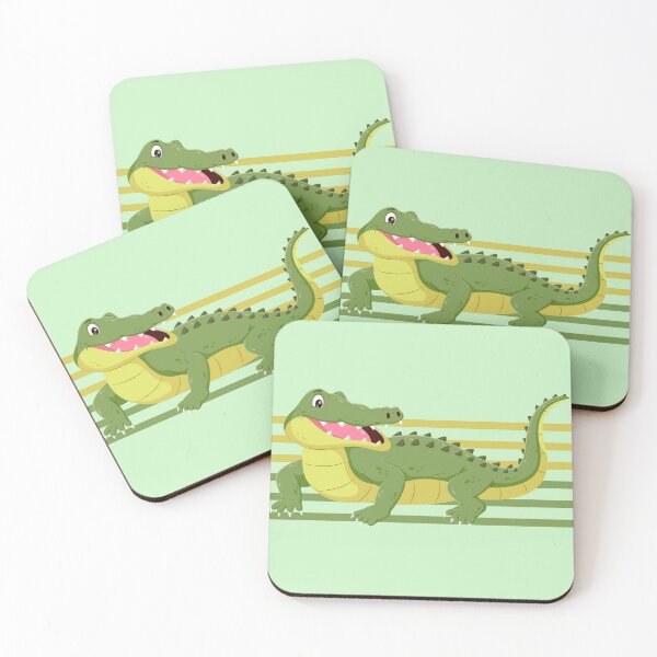 Item preview, Cheerful Crocodile Drawing - Cute Animal Illustration designed and sold by tarzbol.