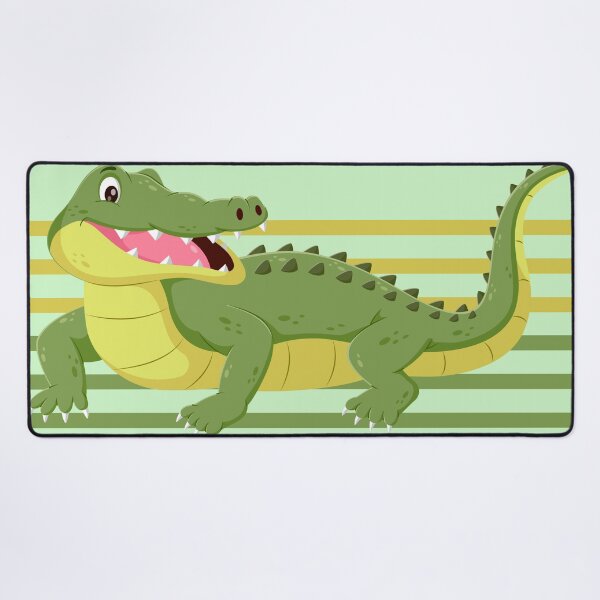 Item preview, Cheerful Crocodile Drawing - Cute Animal Illustration designed and sold by tarzbol.