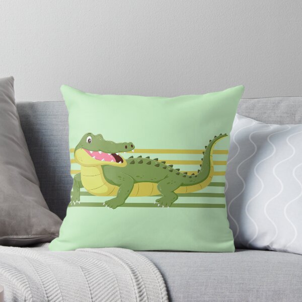 Item preview, Cheerful Crocodile Drawing - Cute Animal Illustration designed and sold by tarzbol.