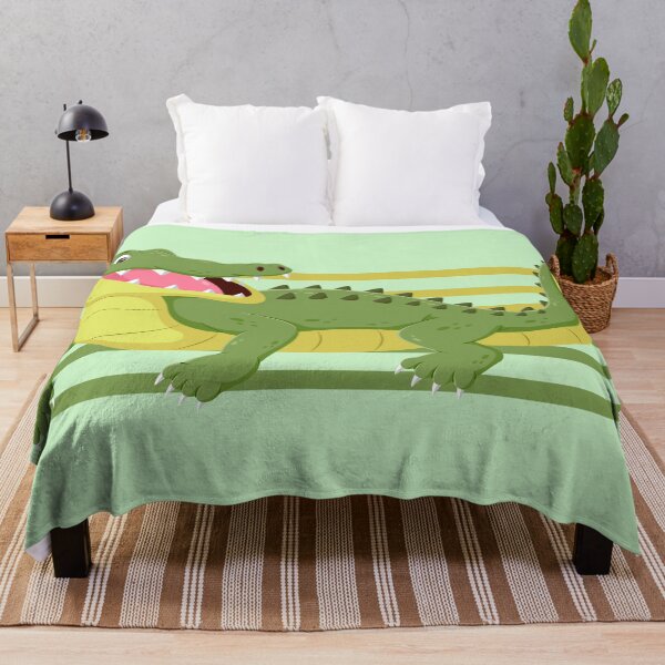 Item preview, Cheerful Crocodile Drawing - Cute Animal Illustration designed and sold by tarzbol.
