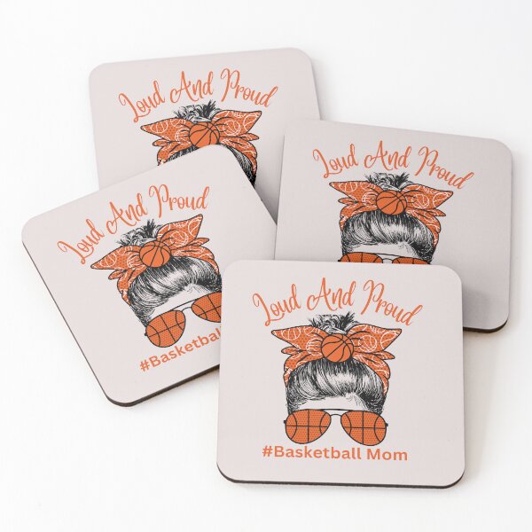 Item preview, Loud and Proud Messy Bun Basketball Mom designed and sold by AlienOccupation.
