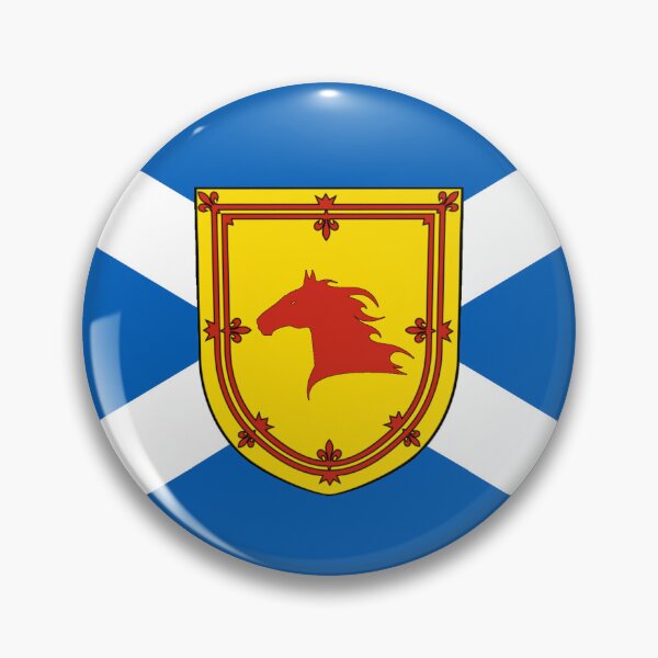 Item preview, Scottish Saltire Flag with Horse Head Shield (bratach na h-Alba le sgiath ceann eich) designed and sold by JonathanR1994.
