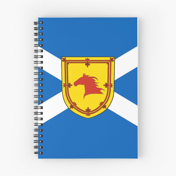 Item preview, Scottish Saltire Flag with Horse Head Shield (bratach na h-Alba le sgiath ceann eich) designed and sold by JonathanR1994.