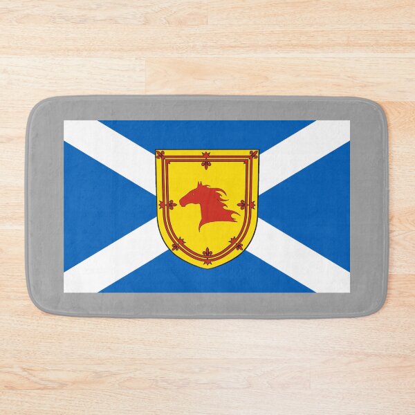 Item preview, Scottish Saltire Flag with Horse Head Shield (bratach na h-Alba le sgiath ceann eich) designed and sold by JonathanR1994.