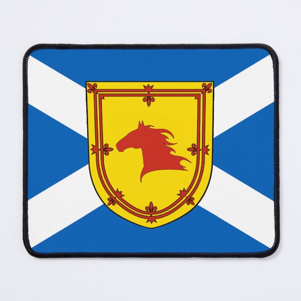Item preview, Scottish Saltire Flag with Horse Head Shield (bratach na h-Alba le sgiath ceann eich) designed and sold by JonathanR1994.