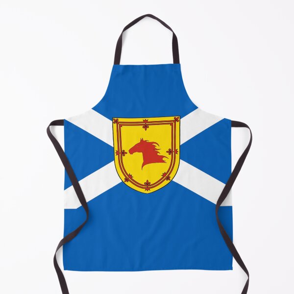 Item preview, Scottish Saltire Flag with Horse Head Shield (bratach na h-Alba le sgiath ceann eich) designed and sold by JonathanR1994.