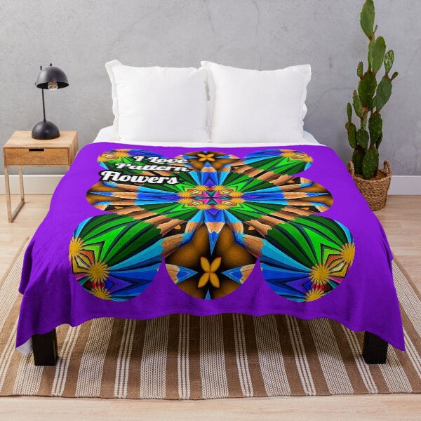Item preview, Unique Abstract Flowers Pattern designed and sold by Patternflower.