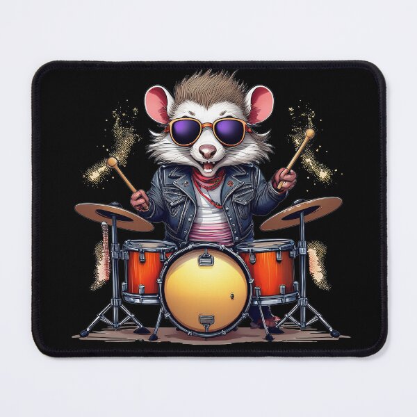 Item preview, Opossum Playing Drums designed and sold by 100Sunsets.