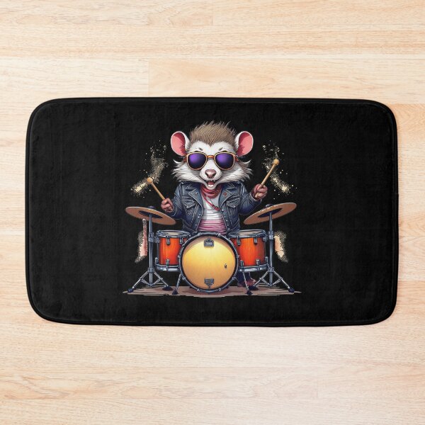 Item preview, Opossum Playing Drums designed and sold by 100Sunsets.