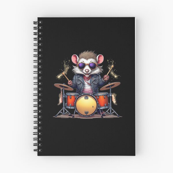 Item preview, Opossum Playing Drums designed and sold by 100Sunsets.