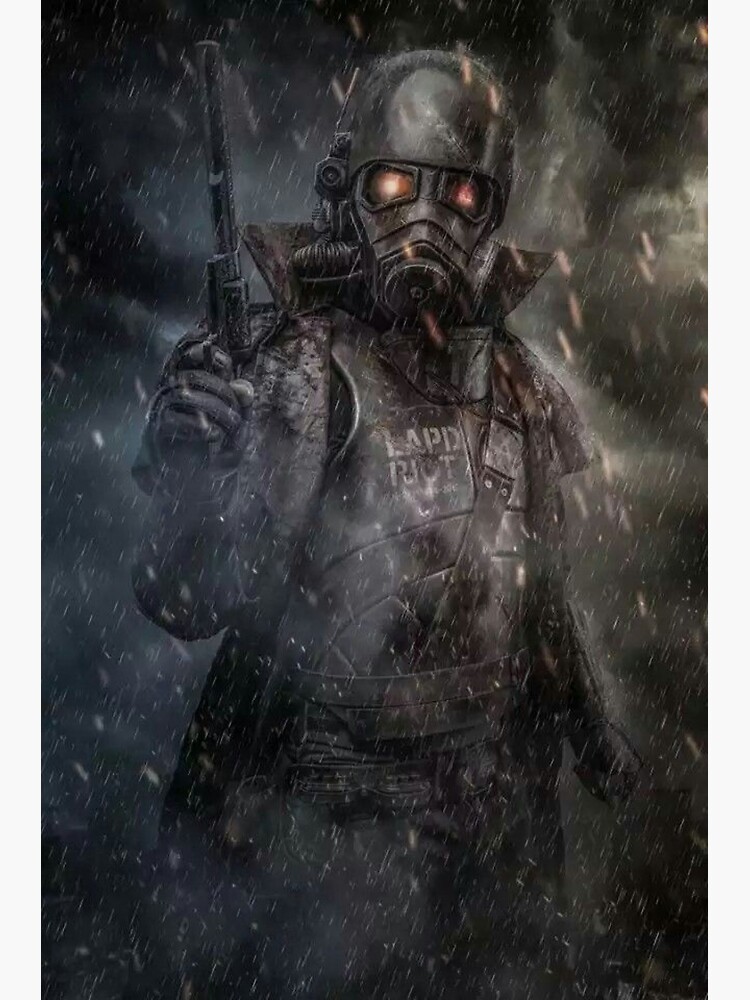 Fallout Ncr Ranger Fan Art Poster Greeting Card By Digiartyst Redbubble