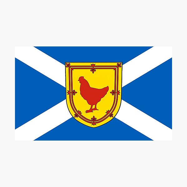 Item preview, Scottish Saltire Flag with Chicken Shield (bratach na h-Alba le sgiath cearc) designed and sold by JonathanR1994.