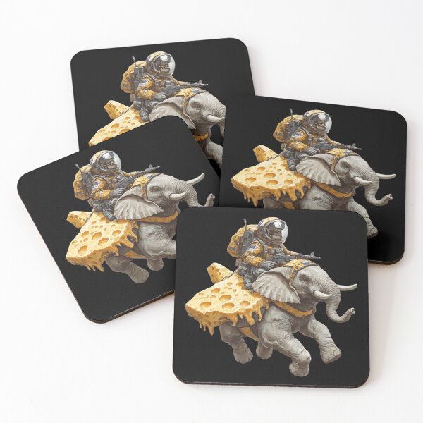 Item preview, Flying Elephant and Astronaut designed and sold by VelvetRoom.