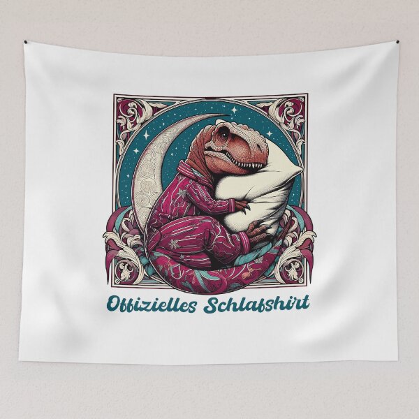 Item preview, T-Rex Sleeping Official Sleep Shirt Gift designed and sold by Pineapple-Tree.