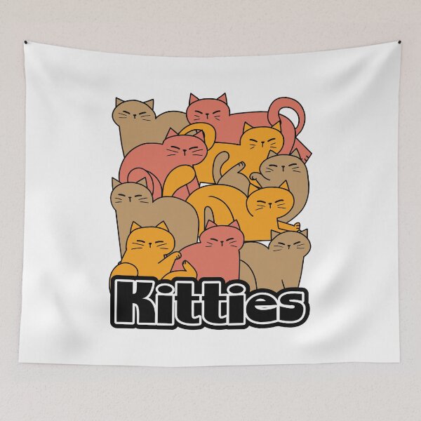 Item preview, Cute Kitties Design - Adorable Cat Art designed and sold by Trio-in-Forest.