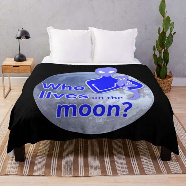 Item preview, Who lives on the moon cat alien designed and sold by MatysDesign.