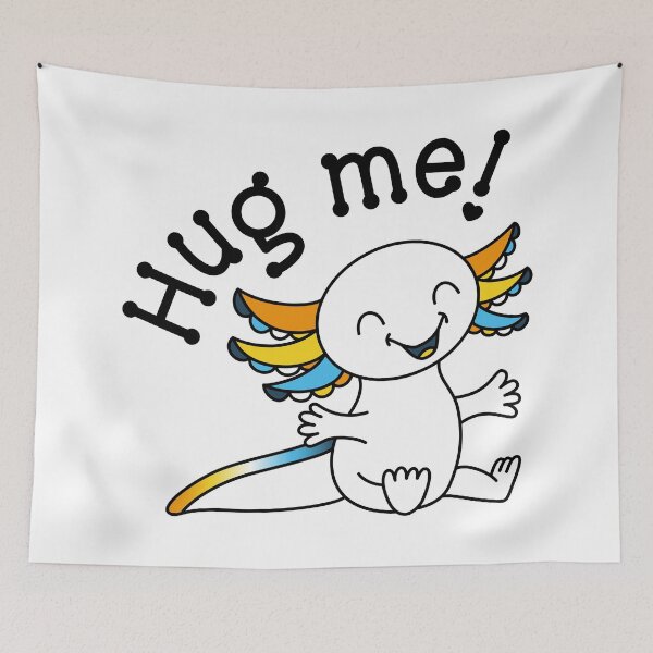 Item preview, Hug me! Cute Axolotl in AroAce Pride colors designed and sold by JoyfulJen.