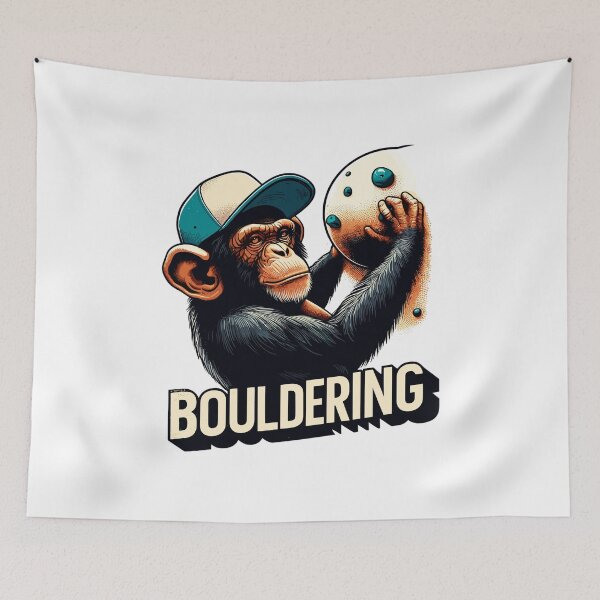Item preview, Bouldering Chimp Climbing Gift designed and sold by Pineapple-Tree.