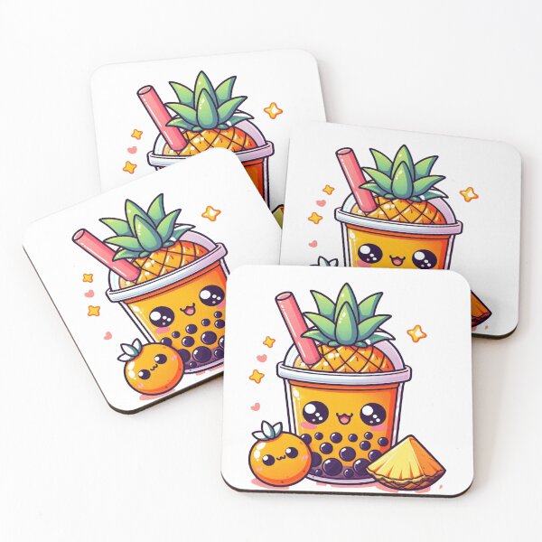 Item preview, Cute pineapple bobba tea designed and sold by Silbays.
