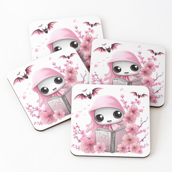 Item preview, Halloween Ghost Reading, Pumpkins, Bats And Flowers designed and sold by xiao xuans.