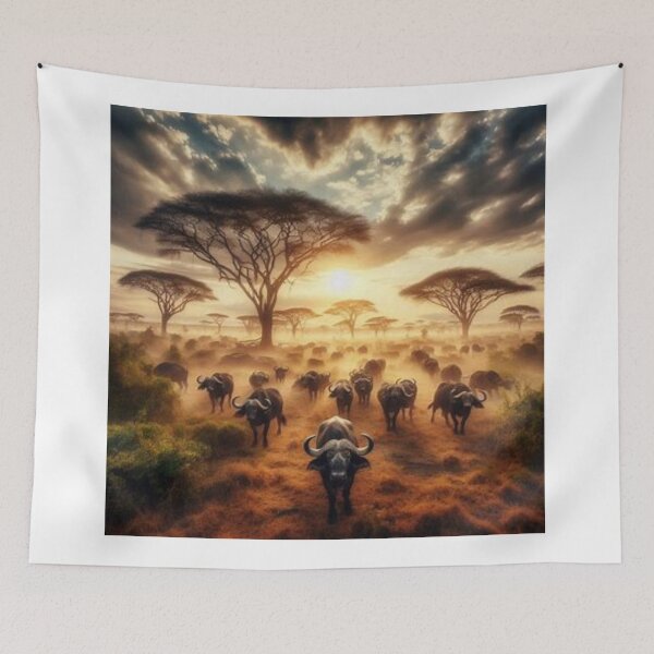 Item preview, Herd of Buffalo designed and sold by BonoloStore.