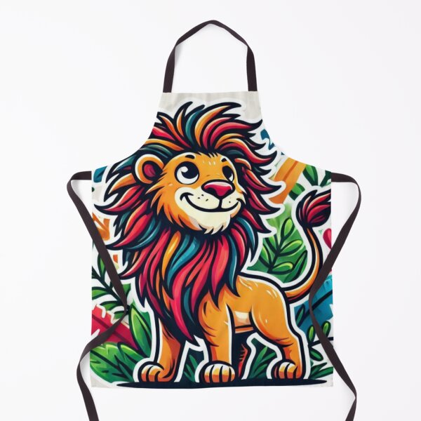 Item preview, Colorful Jungle Lion: Playful and Proud designed and sold by Design Delinquent.