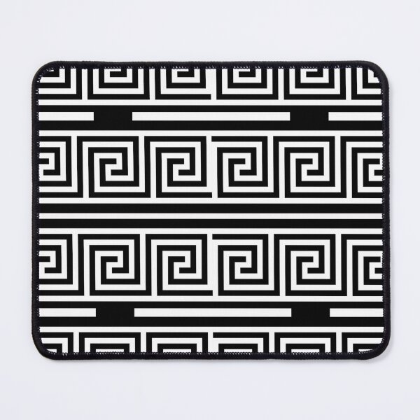 Item preview, Black White Greek Key Meander Pattern designed and sold by PatternTitan.