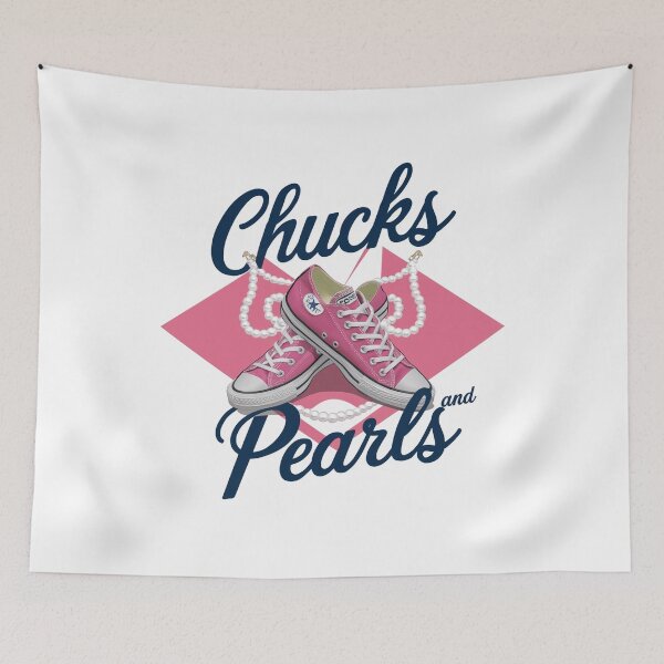 Item preview, Chucks and pearls Kamala Harris designed and sold by StillDow.
