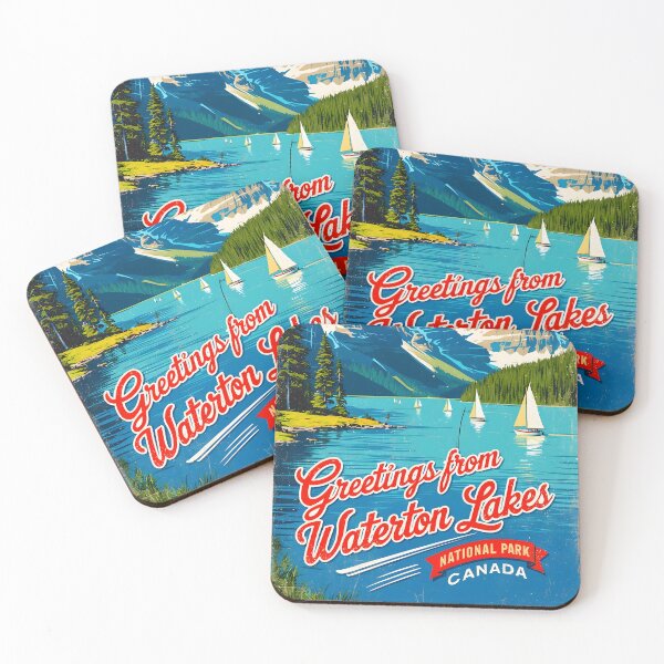 Item preview, Waterton National Park Canada Post Card designed and sold by TravelPostcardGems.