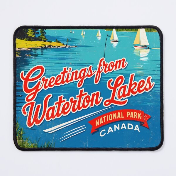 Item preview, Waterton National Park Canada Post Card designed and sold by TravelPostcardGems.