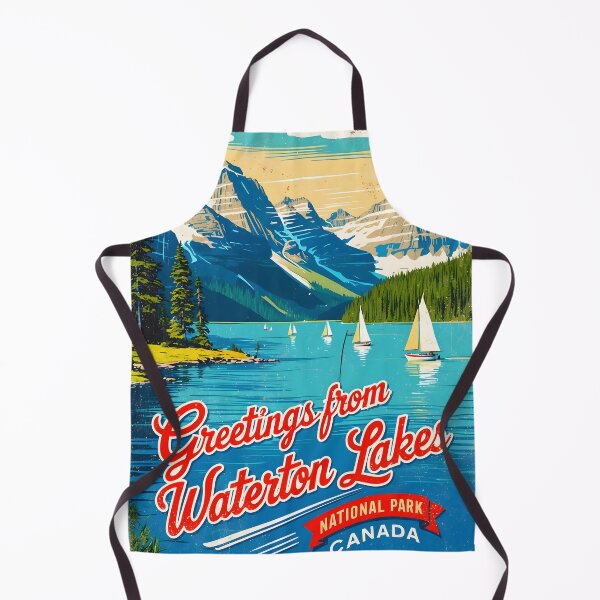 Item preview, Waterton National Park Canada Post Card designed and sold by TravelPostcardGems.