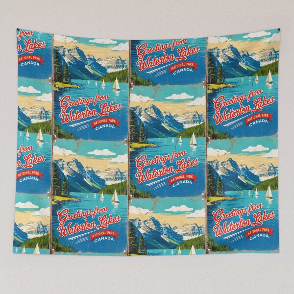 Item preview, Waterton National Park Canada Post Card designed and sold by TravelPostcardGems.