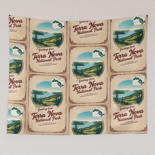Item preview, Terra Nova National Park Canada Postcard Vintage Travel Retro designed and sold by TravelPostcardGems.