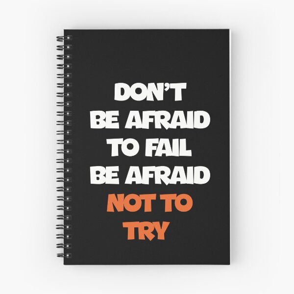 Item preview, Don't be afraid to fail be afraid not to try designed and sold by thewolf988.