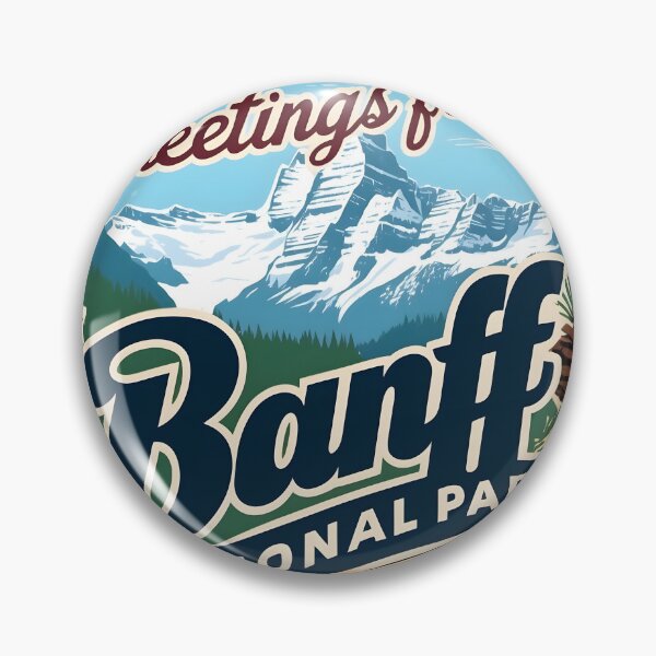 Item preview, Banff National Park Canada Postcard Vintage Travel Retro designed and sold by TravelPostcardGems.