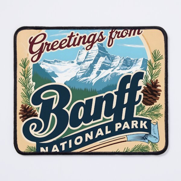 Item preview, Banff National Park Canada Postcard Vintage Travel Retro designed and sold by TravelPostcardGems.