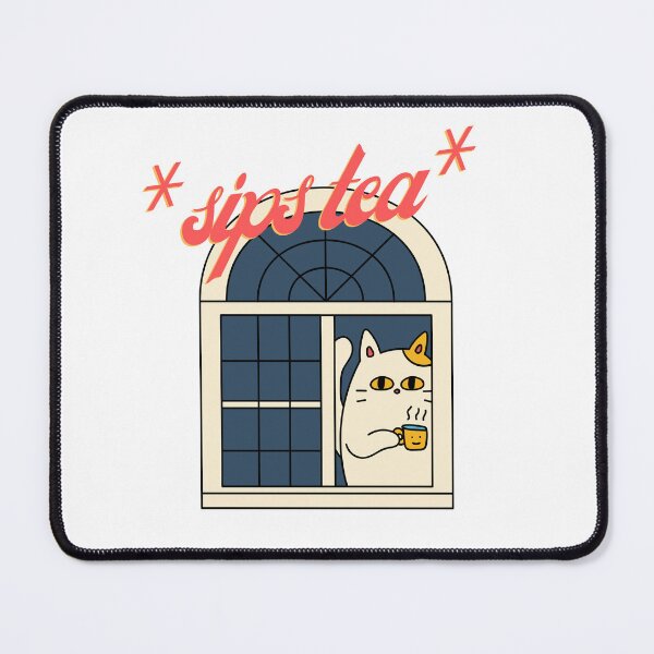 Item preview, Sips Tea: Cat in Window designed and sold by Teribelle.