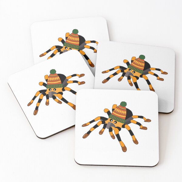 Item preview, Tarantula wearing a woolly hat and slippers designed and sold by BritishDelights.