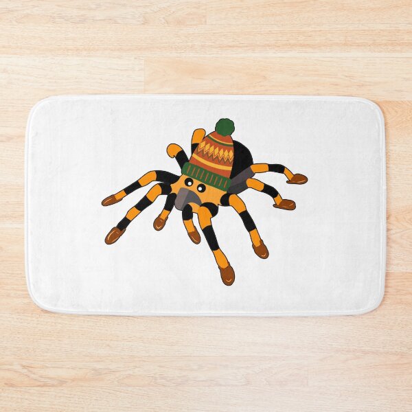 Item preview, Tarantula wearing a woolly hat and slippers designed and sold by BritishDelights.
