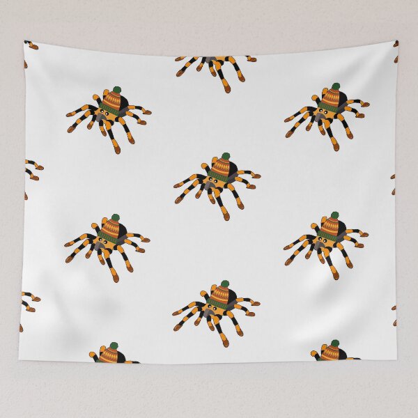 Item preview, Tarantula wearing a woolly hat and slippers designed and sold by BritishDelights.