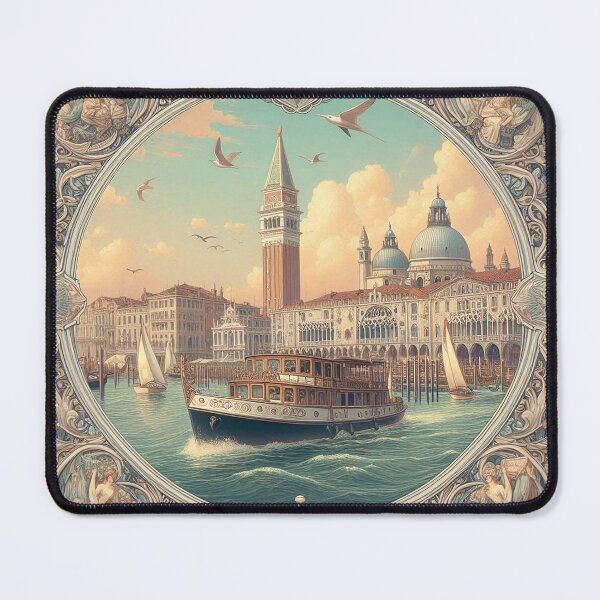 Item preview, A cruise in Venice Vintage art designed and sold by Silbays.