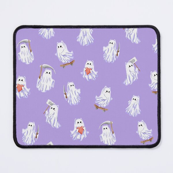 Item preview, Ghost cat pattern on Halloween theme, ghost illustration designed and sold by Nastasiakhmnk.
