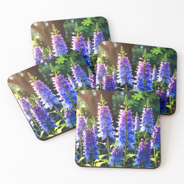 Item preview, Cuteness of delphiniums flower. designed and sold by PatDoArt.