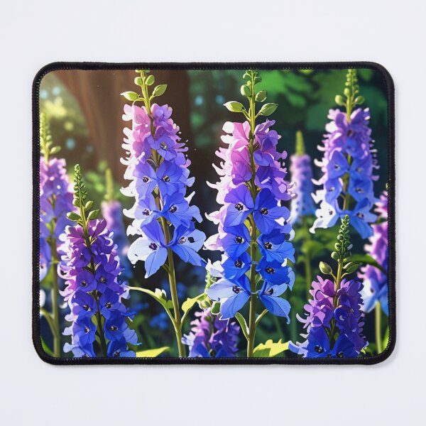 Item preview, Cuteness of delphiniums flower. designed and sold by PatDoArt.